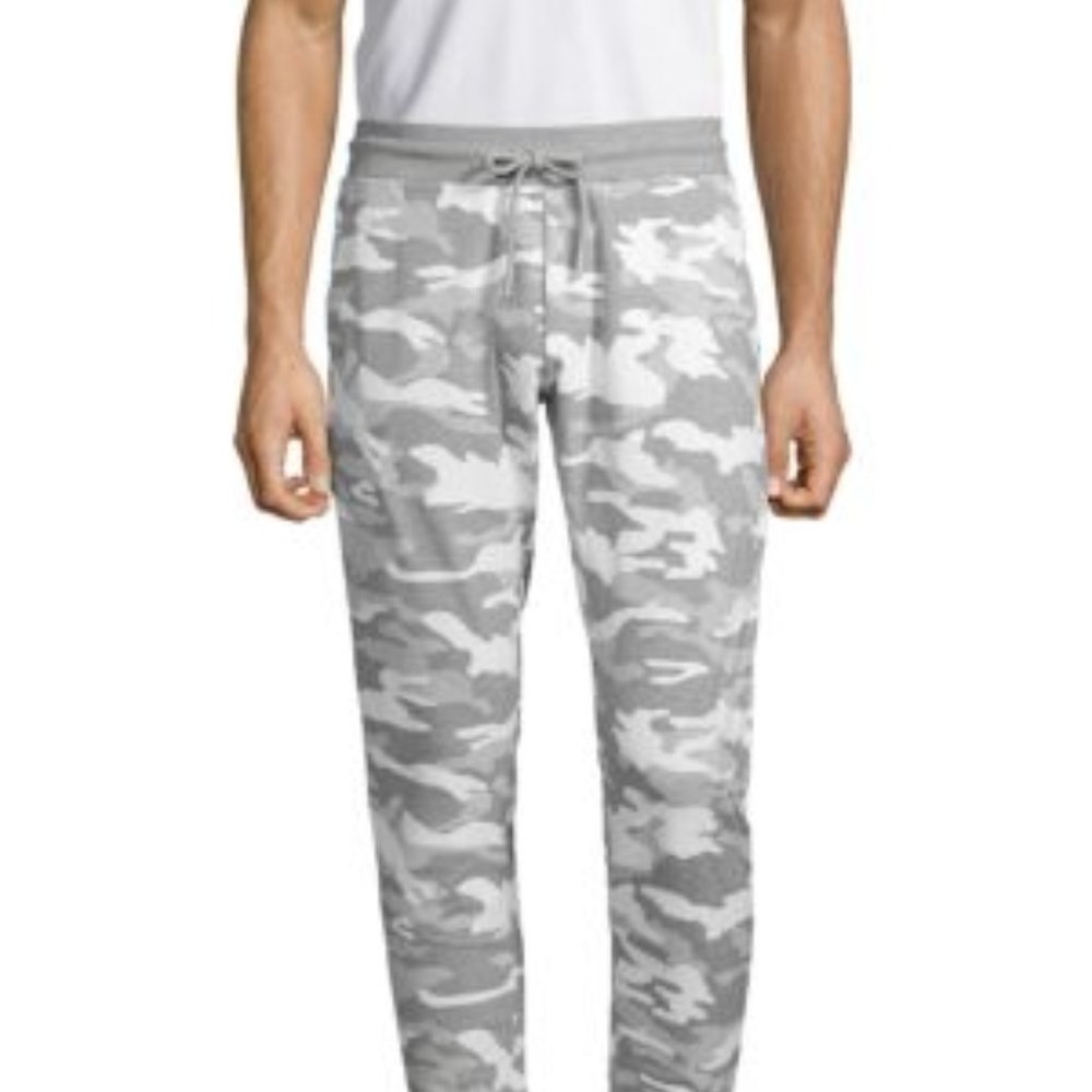 Antony Morato Men's CAMO FLEECE SWEATPANTS GREY XL
